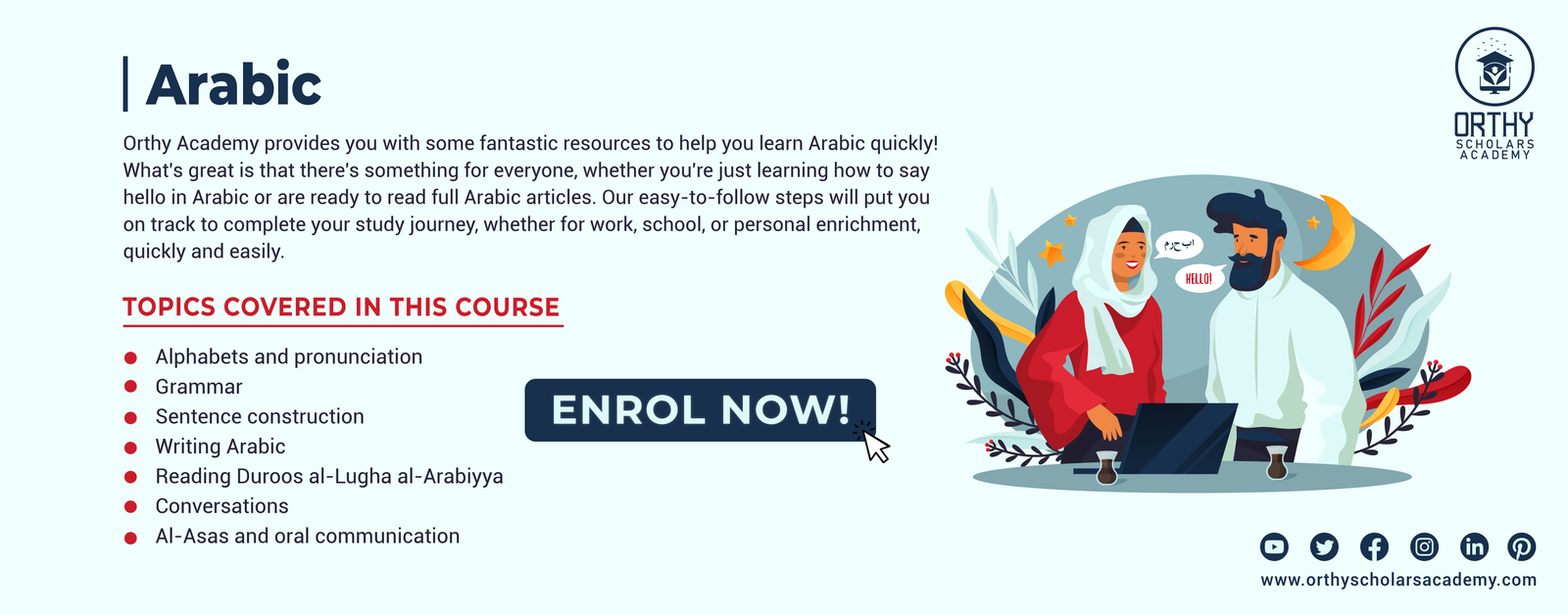 Arabic Language for Beginners Bootcamp